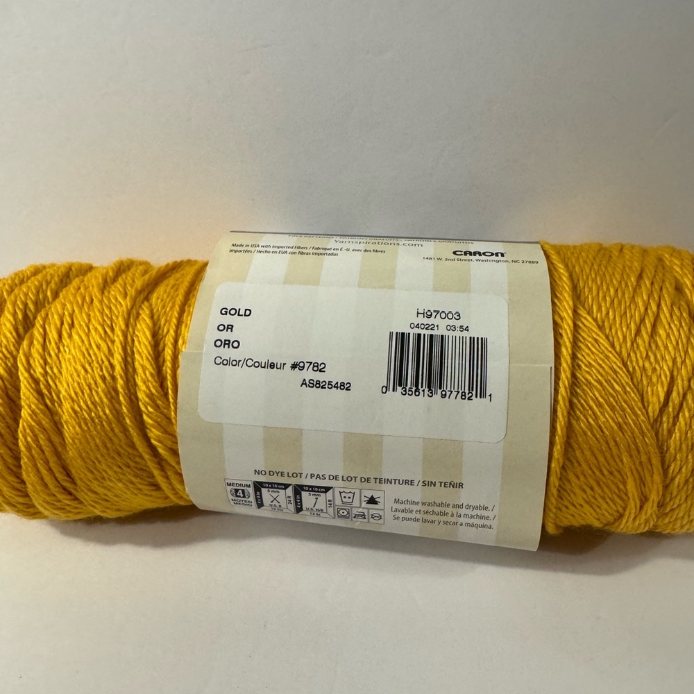 1 Partial Skein - Caron Simply Soft Yarn - Gold - Picture 4 of 5